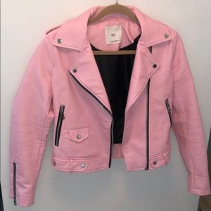 MNG faux leather jacket